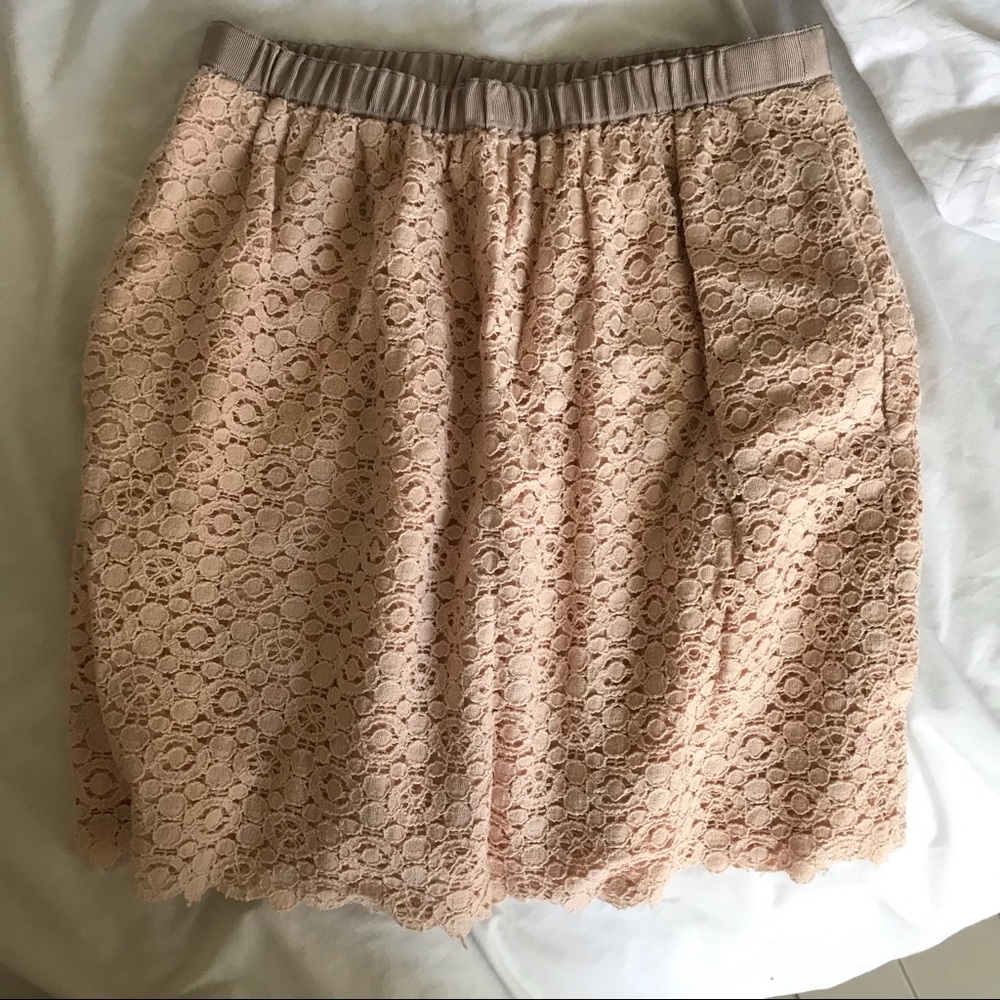 J.Crew Lace Mini Skirt